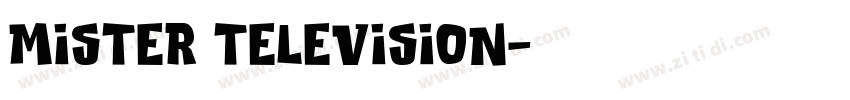 Mister Television字体转换